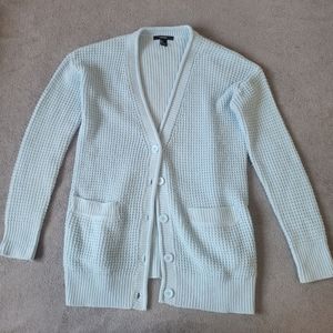 baby blue forever 21 knit cardigan